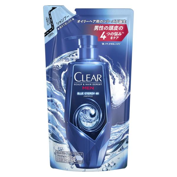 クリア ブルーエナジー 4x スカルプシャンプー つめかえ用 280g 容量280Gユニリーバ シャンプー