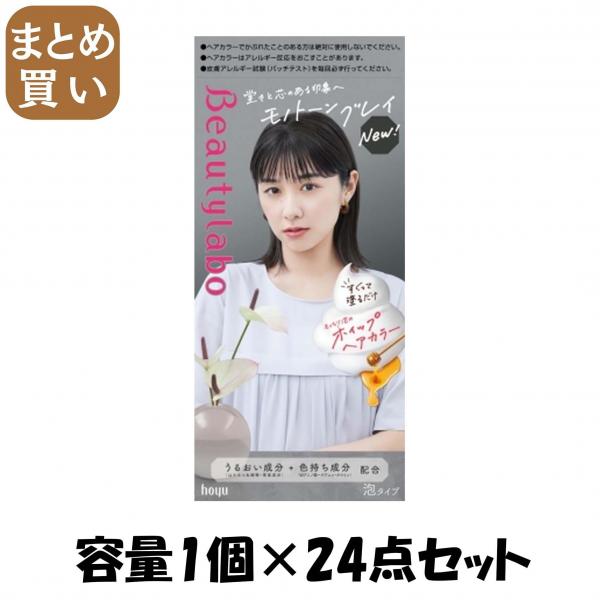 【まとめ買い】ビューティラボ ホイップヘアカラー モノトーングレイ 容量1コ×24点セット ホーユー   ヘアカラー・黒髪用